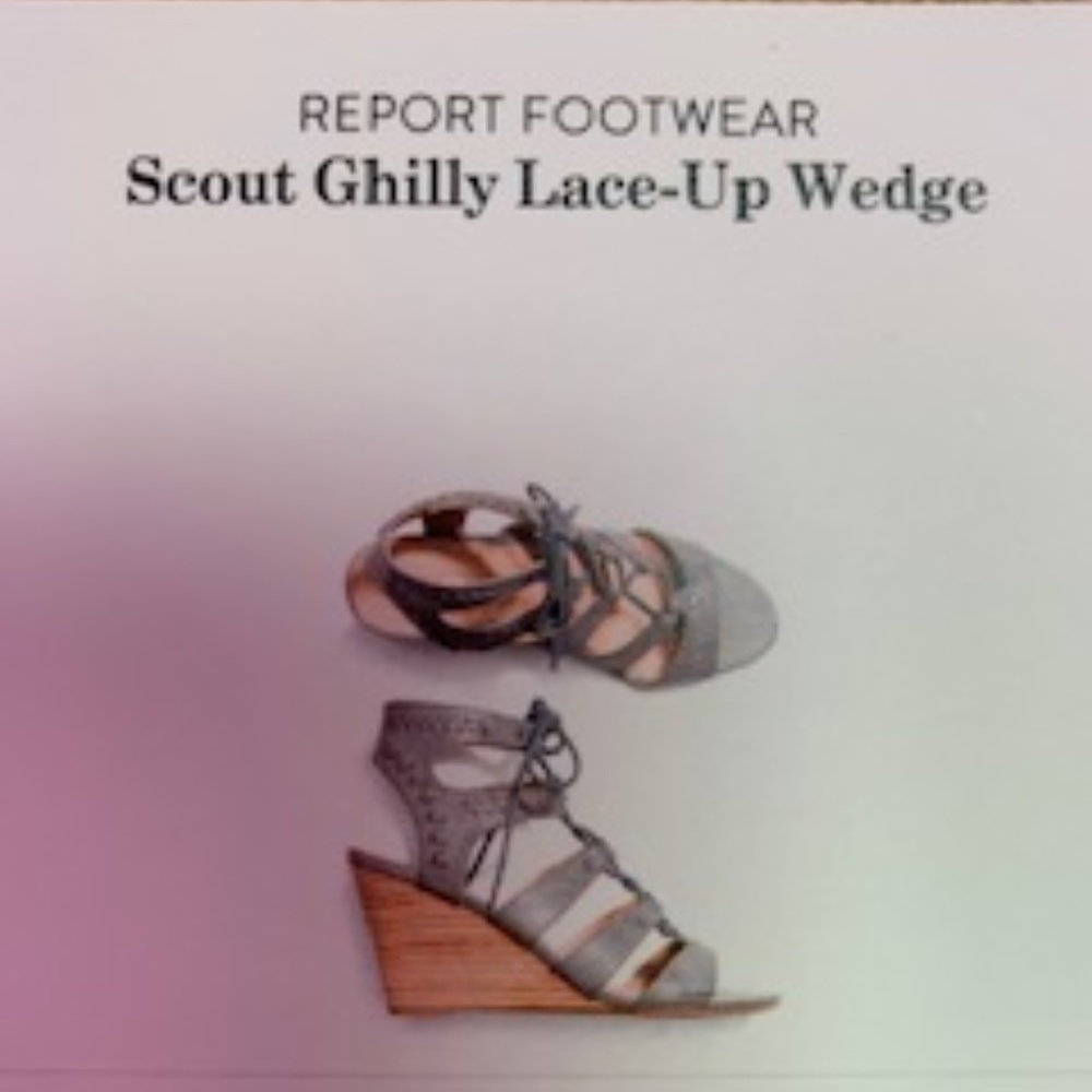Report Footwear- Ghilly Lace-Up Wedge